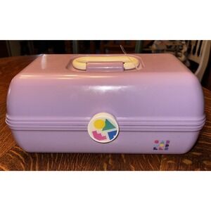 Caboodles Makeup Case Lavender Organizer Mirror 5626 On the Go Girl Purple